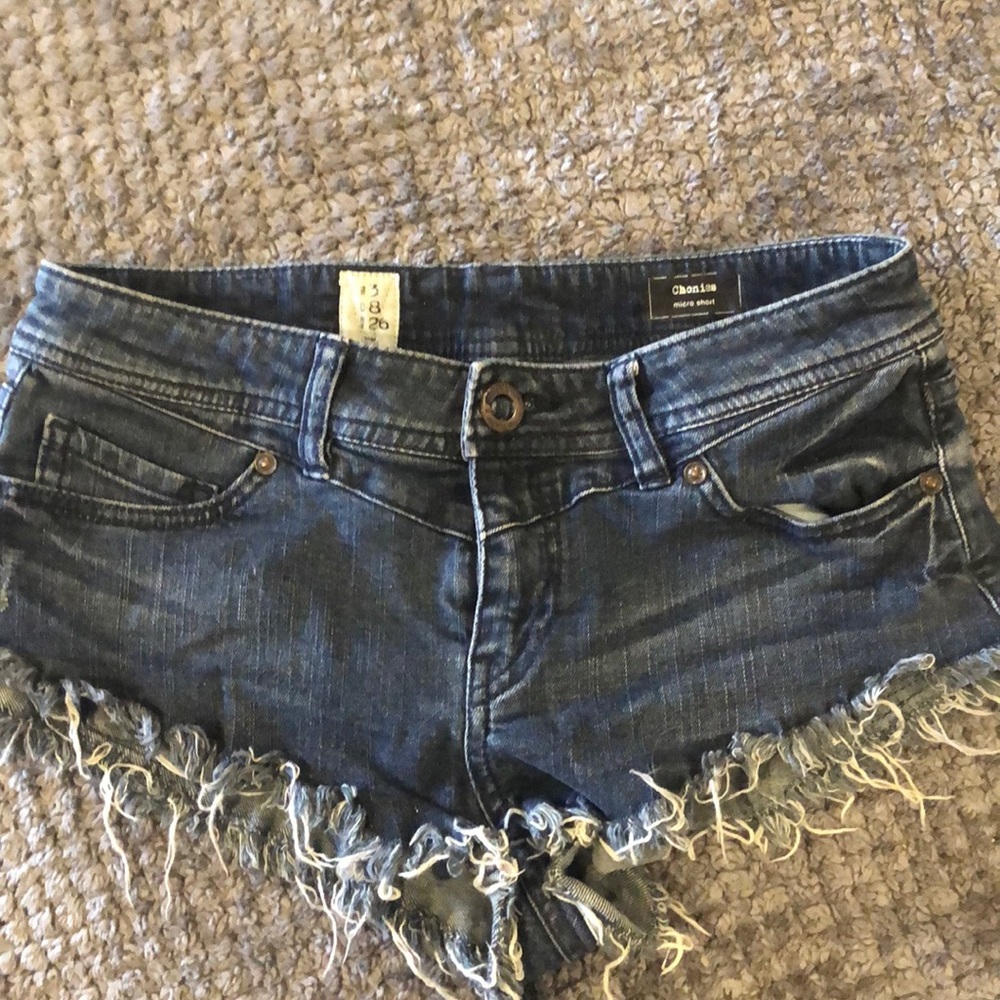 Volcom Denim Micro Shorts - Picture 2 of 3